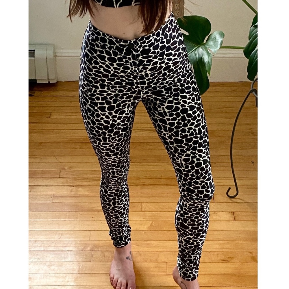 American Apparel Giraffe Print Disco Pants